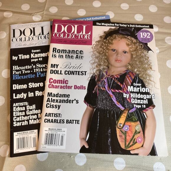 Vintage Y2K Lot of 2 Contemporary Doll Collector Magazines (Mar, Nov 2009) - Picture 1 of 3